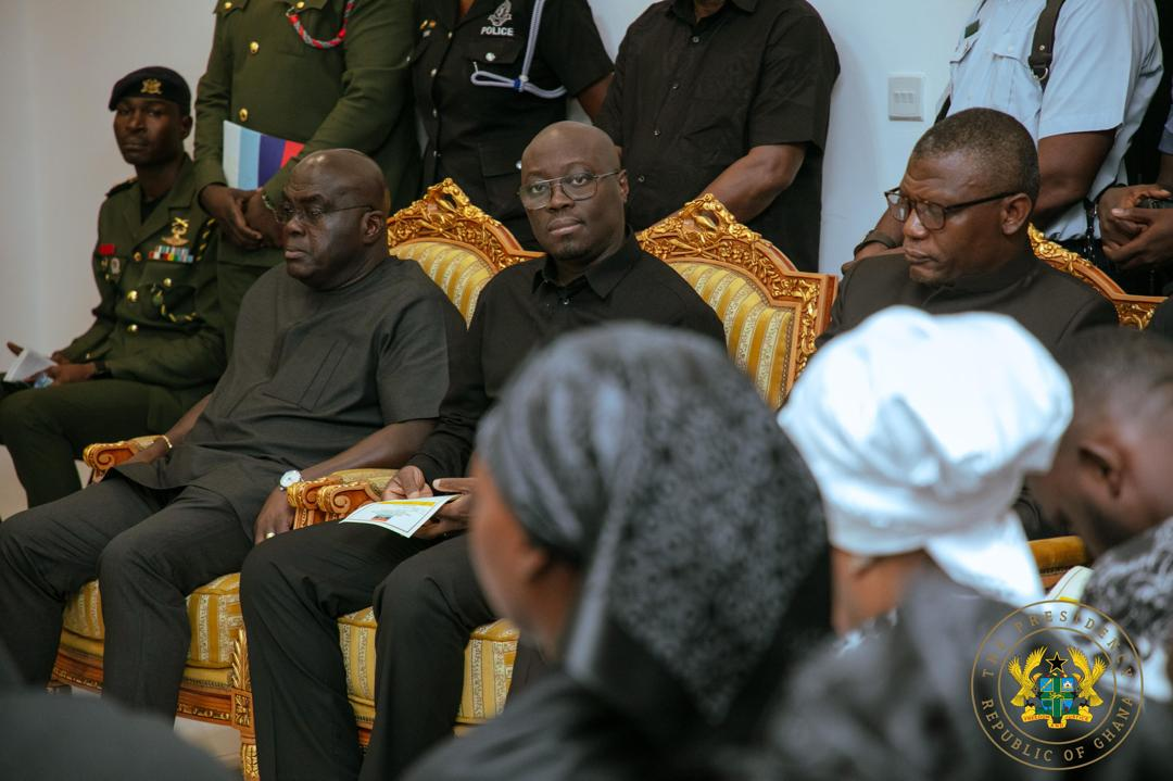 Photos: Mahama meets families of fallen soldiers after helicopter tragedy