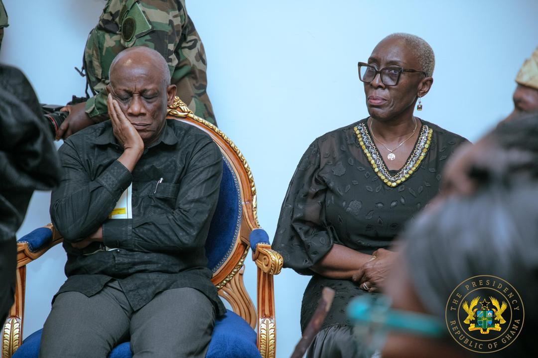 Photos: Mahama meets families of fallen soldiers after helicopter tragedy