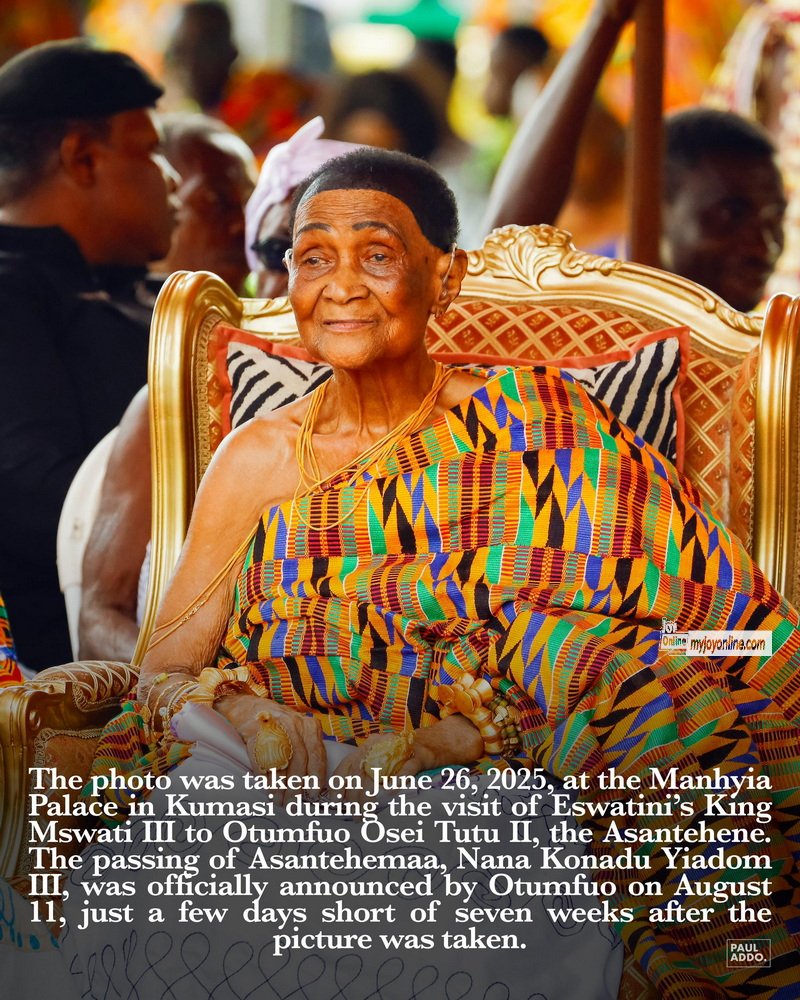 A kingdom's epitaph: Asantehemaa's last smile before the silence