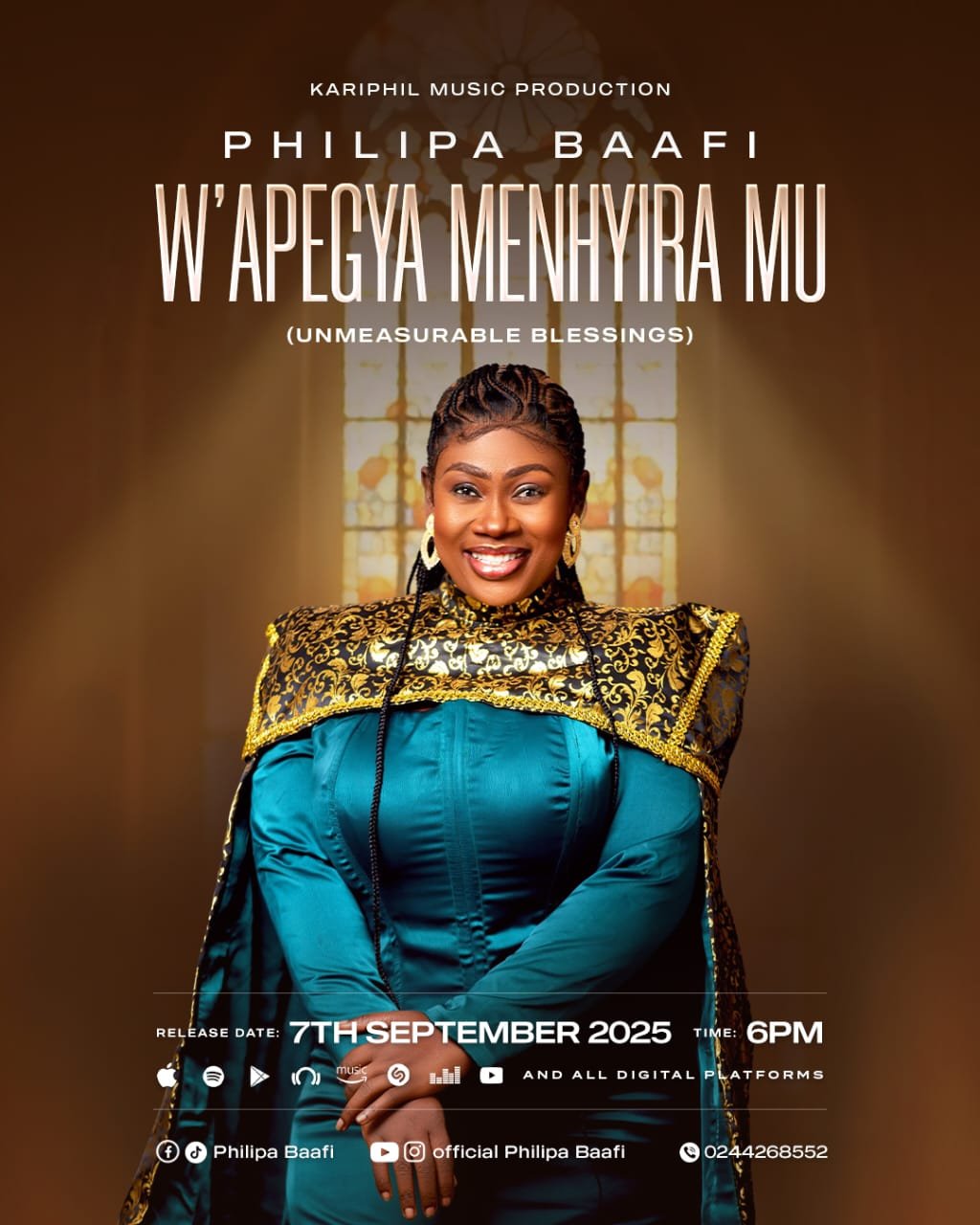 Philipa Baafi releases new single “W’apegya Me Nhyira Mu”