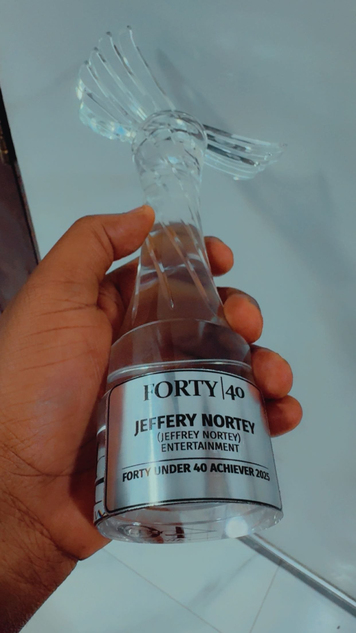 Jeffrey Nortey wins Best Entertainment Act at Forty Under 40 Awards