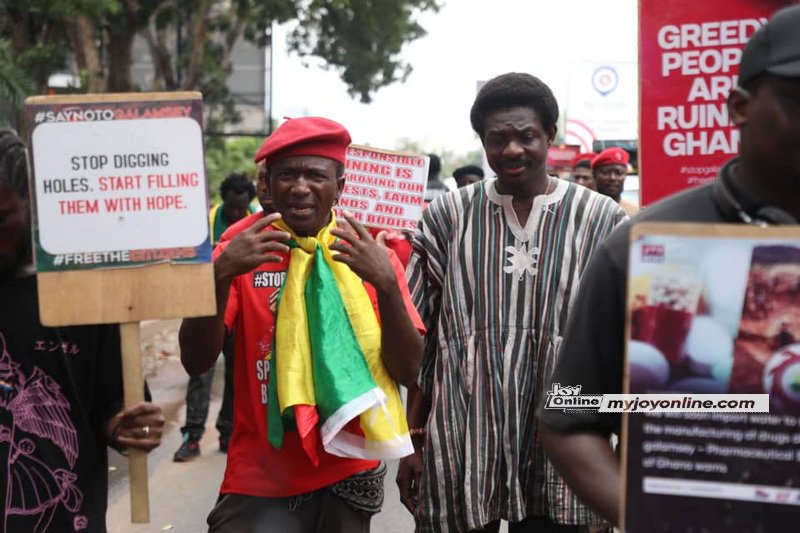 Photos: #StopGalamseyNow protest enters day two Photos: #StopGalamseyNow protest enters day two