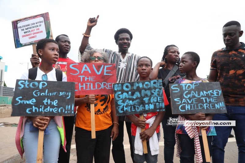 Photos: #StopGalamseyNow protest enters day two Photos: #StopGalamseyNow protest enters day two