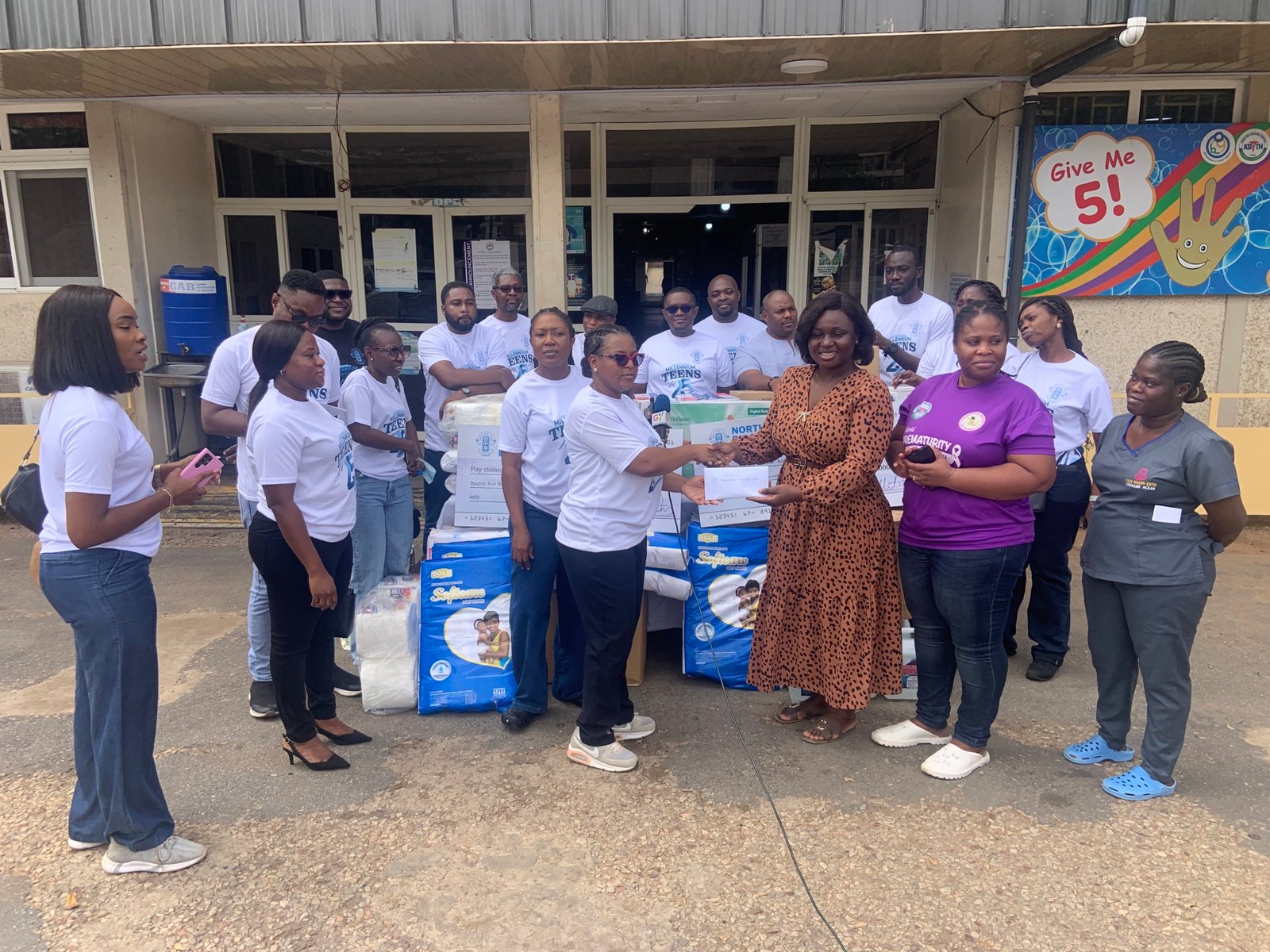 Millennium Teens mark 25th anniversary with donation to child cancer, neonatal patients at Korle Bu Millennium Teens mark 25th anniversary with donation to child cancer, neonatal patients at Korle Bu