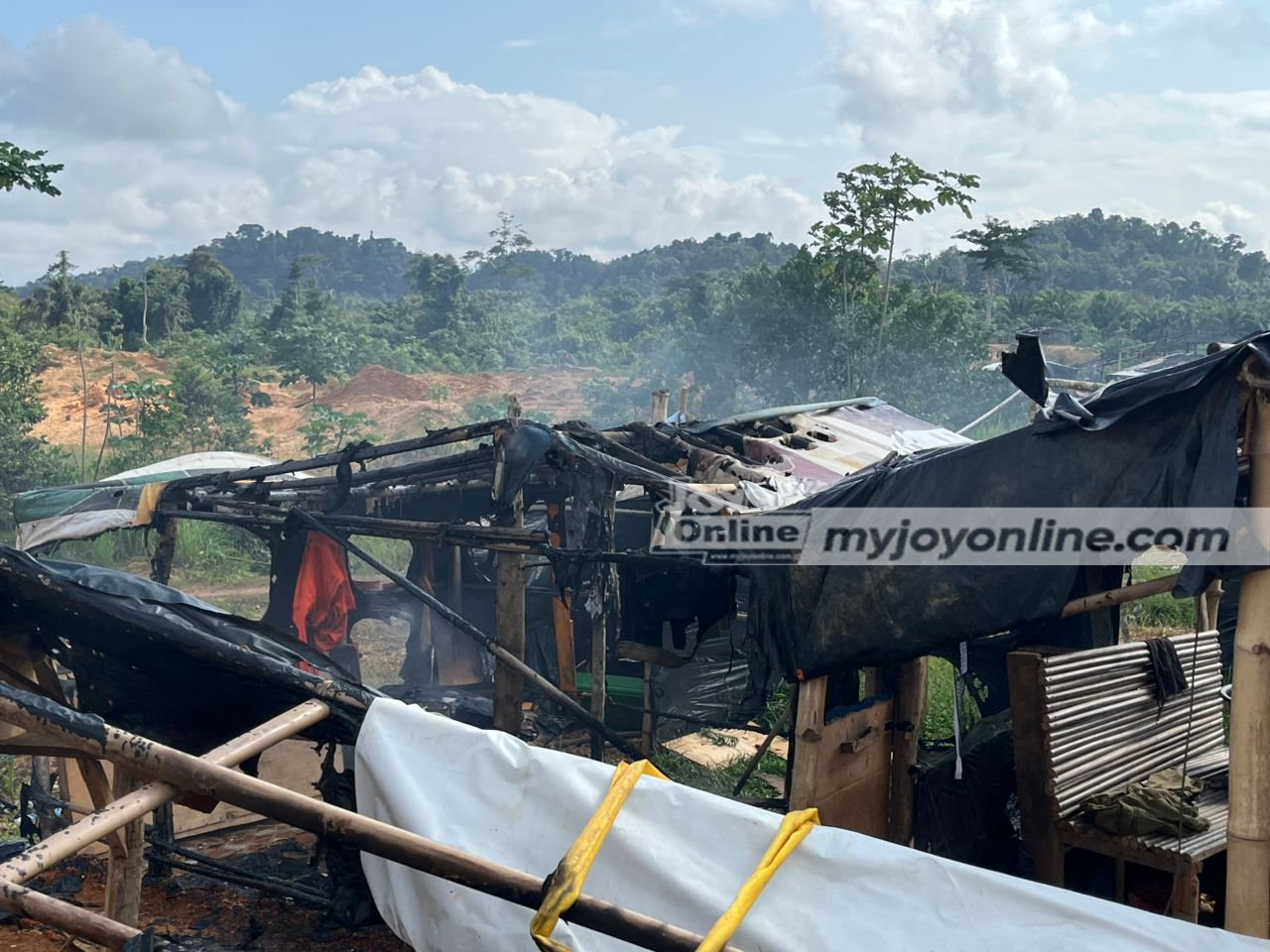 Security forces destroy illegal mining equipment in fresh Ankobra River crackdown Security forces destroy illegal mining equipment in fresh Ankobra River crackdown