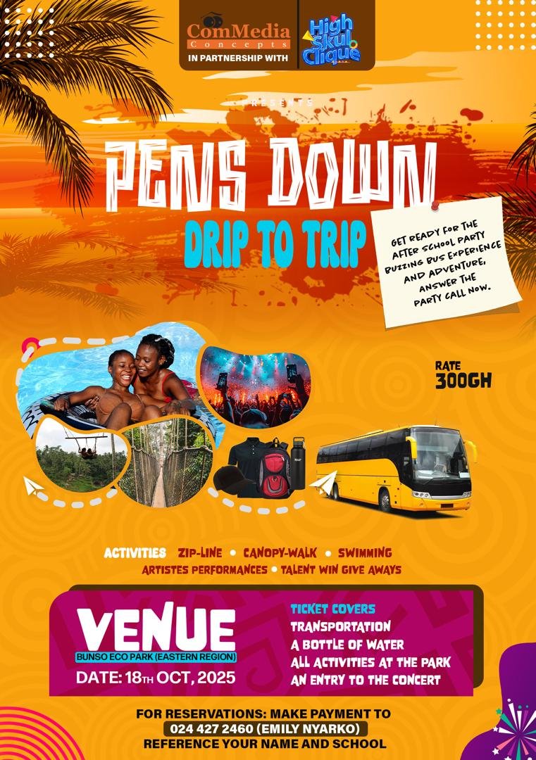 Pens down & level up, drip to trip: The ultimate post-WASSCE adventure for SHS graduates