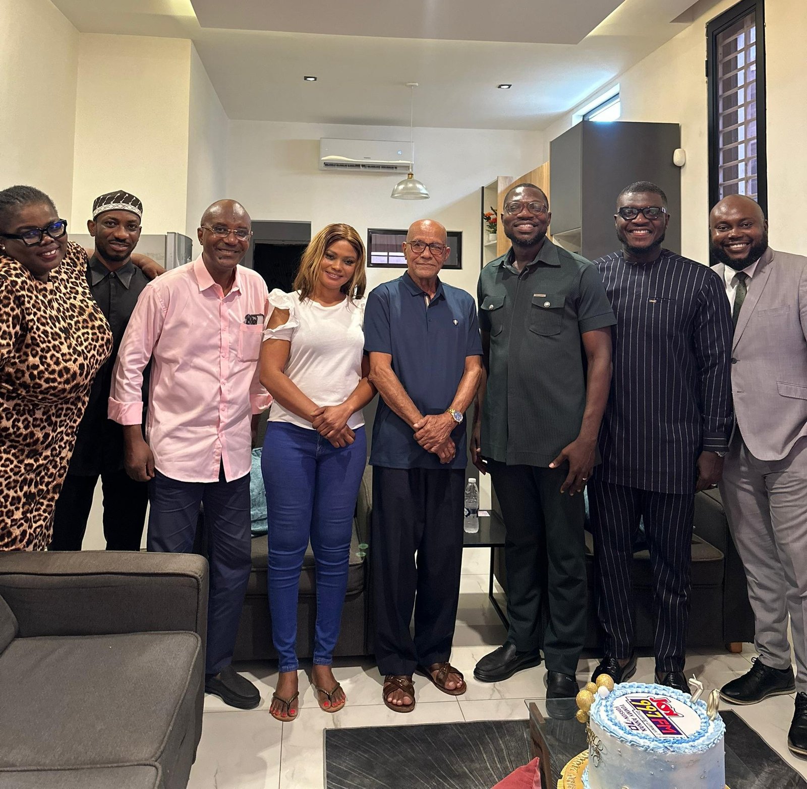 Joy FM personalities present cake to Tommy Annan-Forson as the brand celebrates 30 years of impact Joy FM personalities present cake to Tommy Annan-Forson as the brand celebrates 30 years of impact