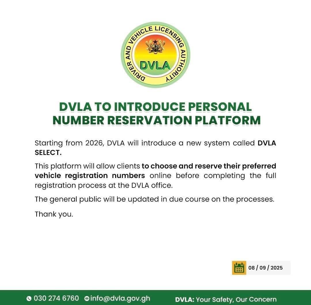 DVLA to introduce personal number reservation platform in 2026 DVLA to introduce personal number reservation platform in 2026