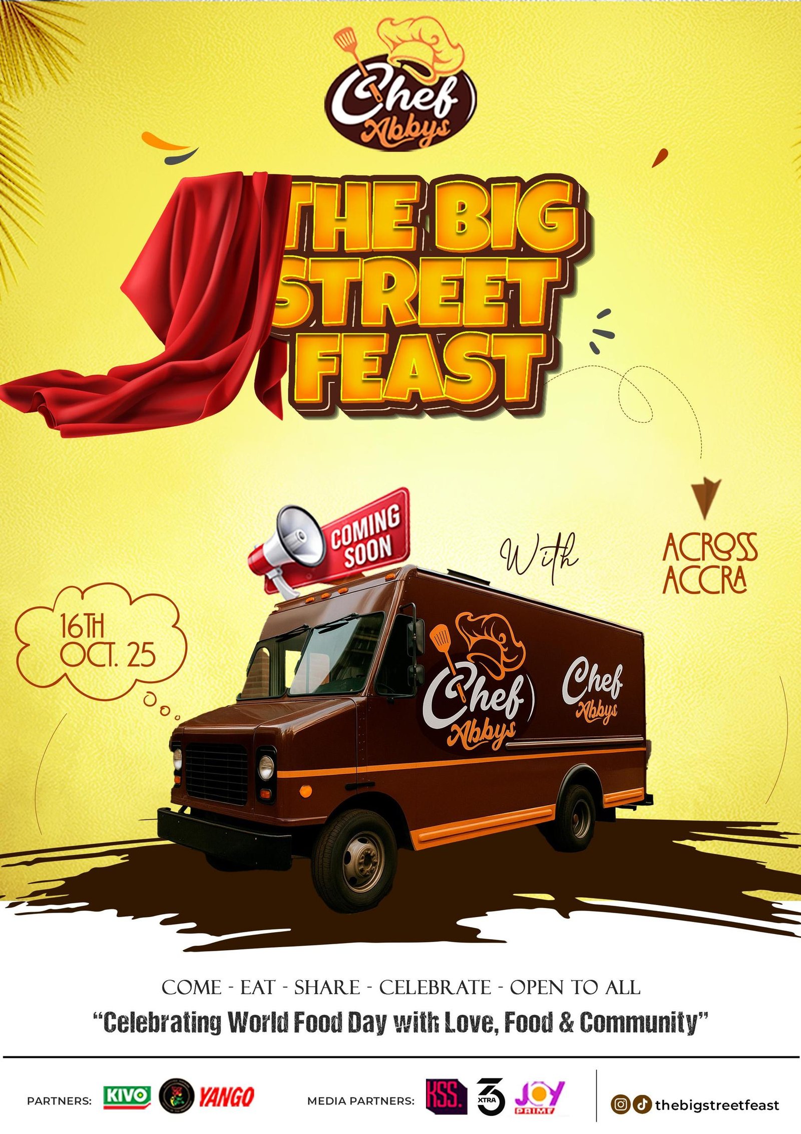 Chef Abbys to celebrate 2025 World Food Day with ‘Big Street Feast’ in October