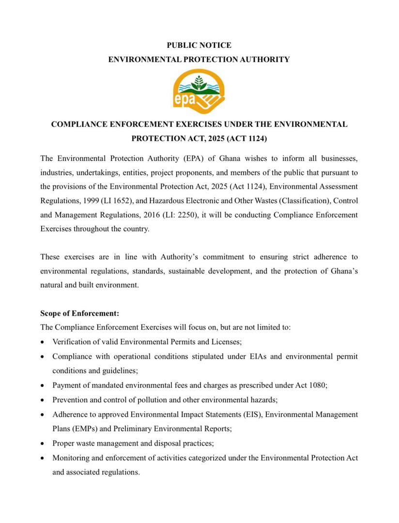 EPA launches nationwide crackdown on environmental offences