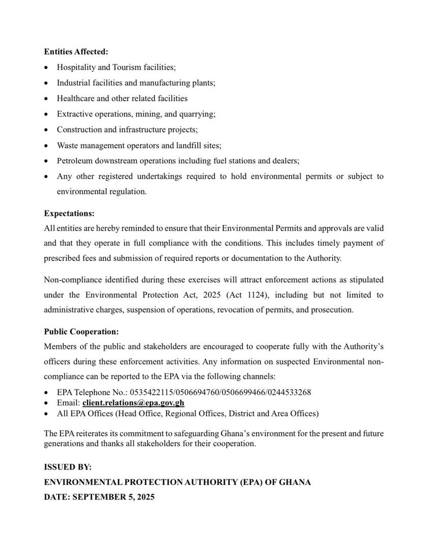 EPA launches nationwide crackdown on environmental offences