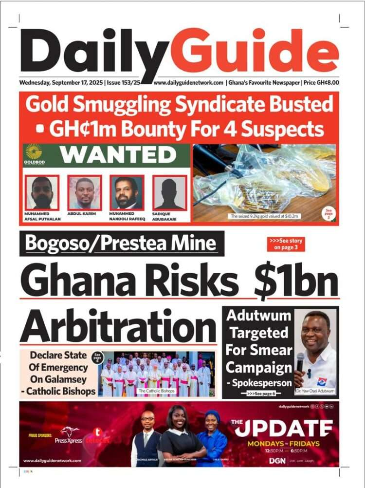 Today's front pages: Wednesday, September 17, 2025