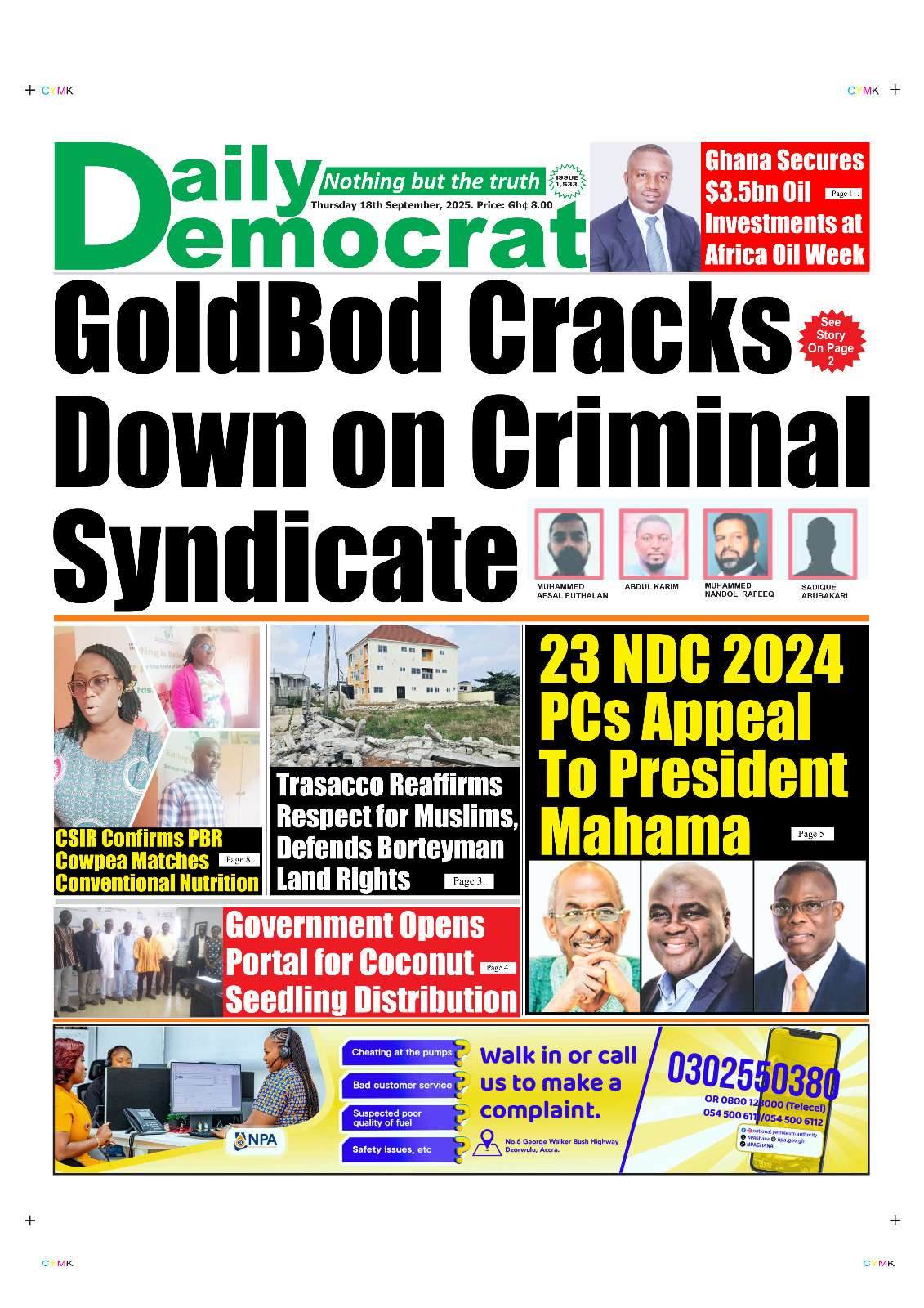Today's Front pages: Thursday, September 18, 2025