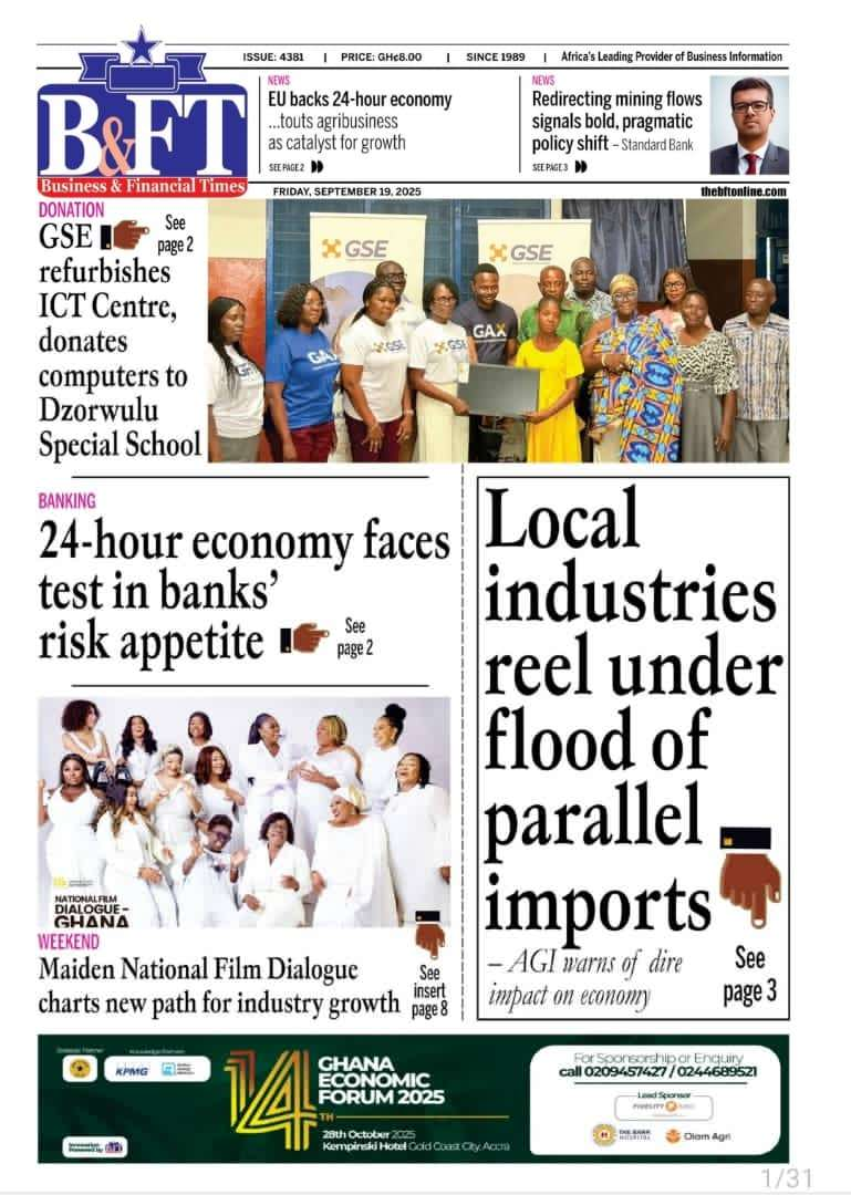 Today's Front pages: Friday, September 19, 2025