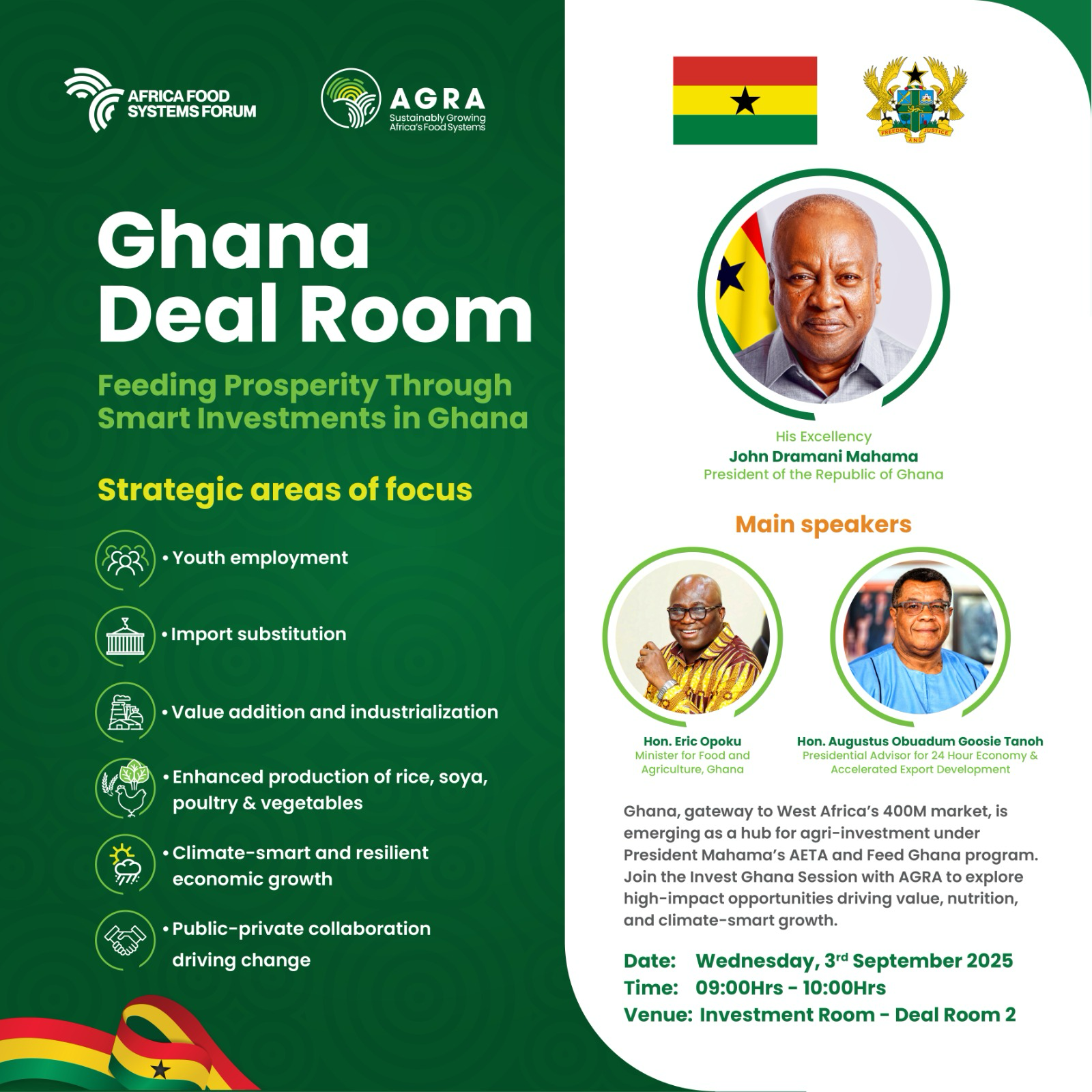 Ghana seeks investment in the agricultural sector at the Africa Food Systems Forum 2025 Ghana seeks investment in the agricultural sector at the Africa Food Systems Forum 2025