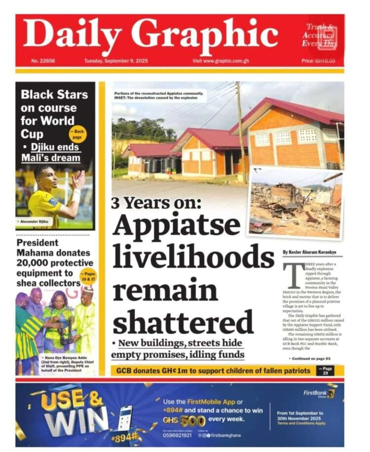 Today's Front pages: Tuesday, September 9, 2025