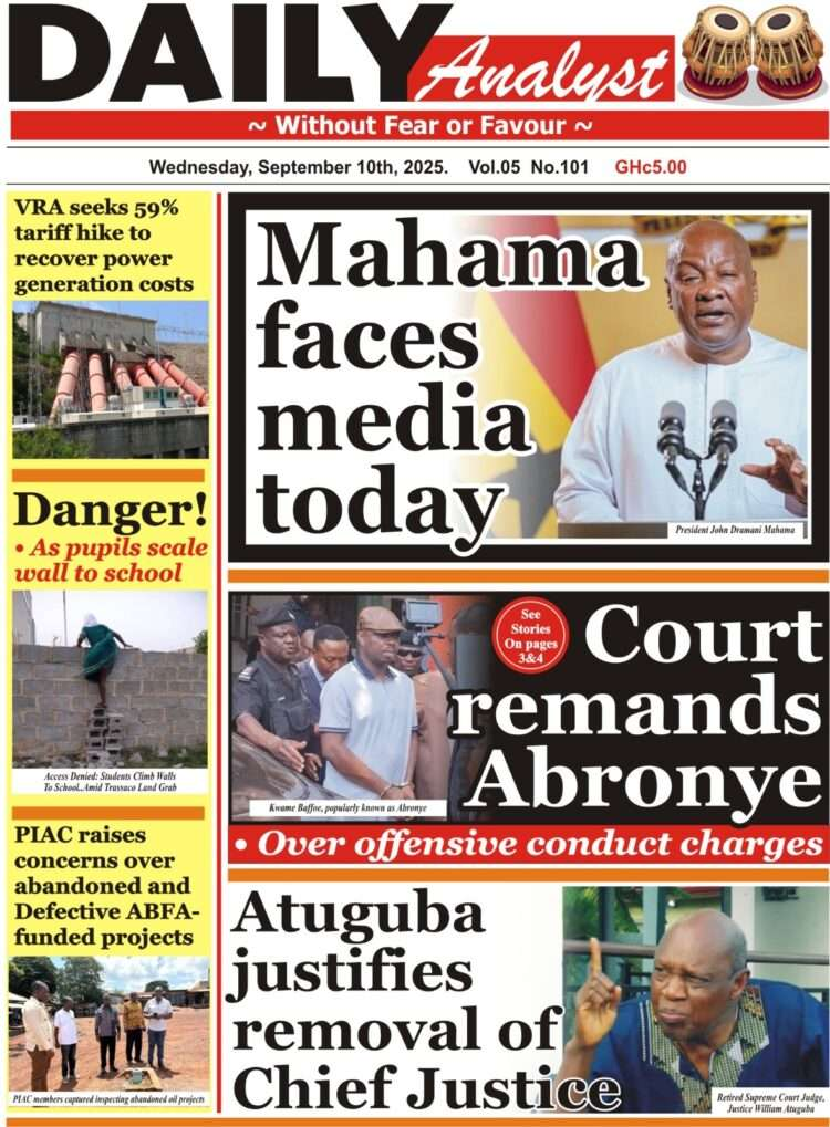 Today's front pages: Wednesday, September 10, 2025