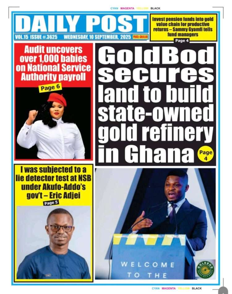 Today's front pages: Wednesday, September 10, 2025