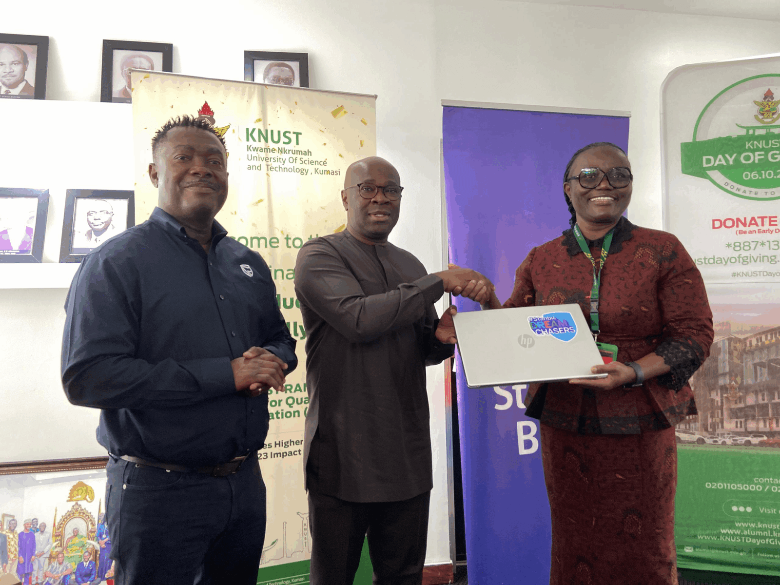 Stanbic Bank supports KNUST SONSOL initiative with 50 laptops for female STEM students