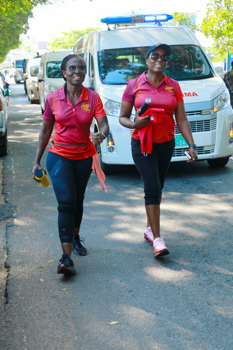 MTN Yellow ladies walk to raise awareness on breast cancer