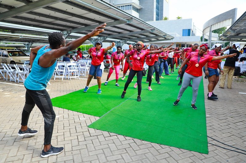 MTN Yellow ladies walk to raise awareness on breast cancer