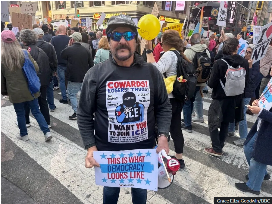 'No Kings' protests draw huge crowds as anti-Trump rallies sweep across US