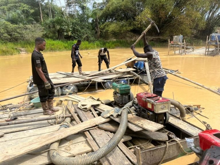 NAIMOS Task Force dismantles illegal mining sites on Ankobra River