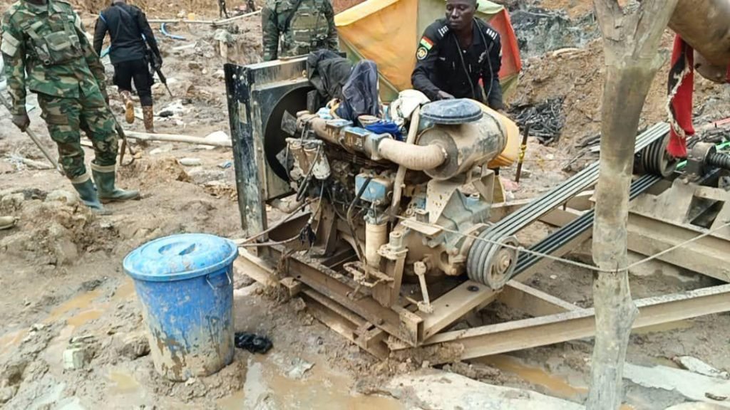 NAIMOS Task Force dismantles illegal mining sites on Ankobra River