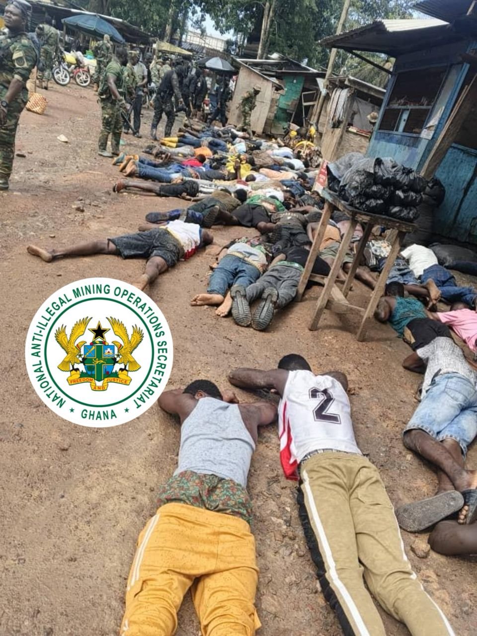 NAIMOS raids notorious ‘Gangway’ hideout at Aboso; arrests illegal Miners