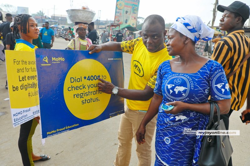 Mobilemoney Limited takes mobile money fraud education to Agbobloshie Market