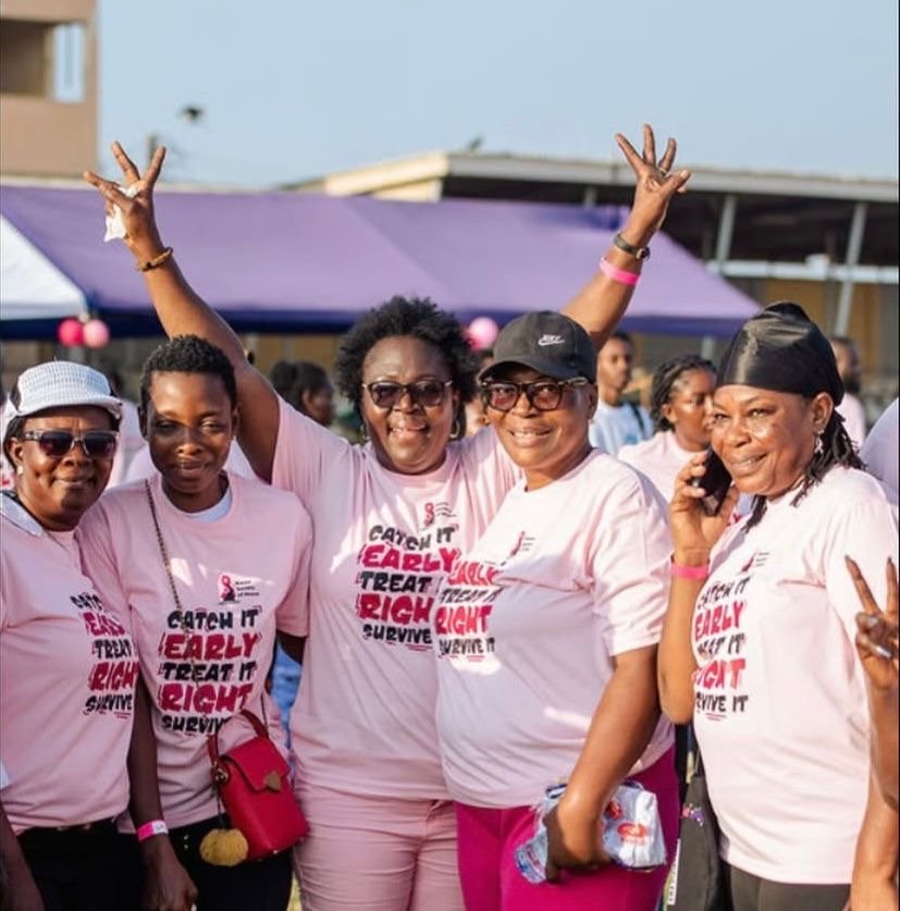 Over 2,000 join Breast Society of Ghana walk to raise awareness on breast cancer