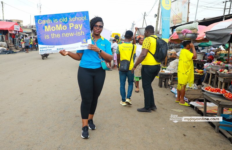 Mobilemoney Limited takes mobile money fraud education to Agbobloshie Market
