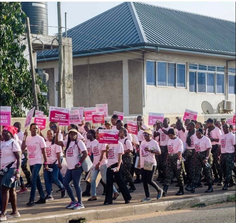 Over 2,000 join Breast Society of Ghana walk to raise awareness on breast cancer