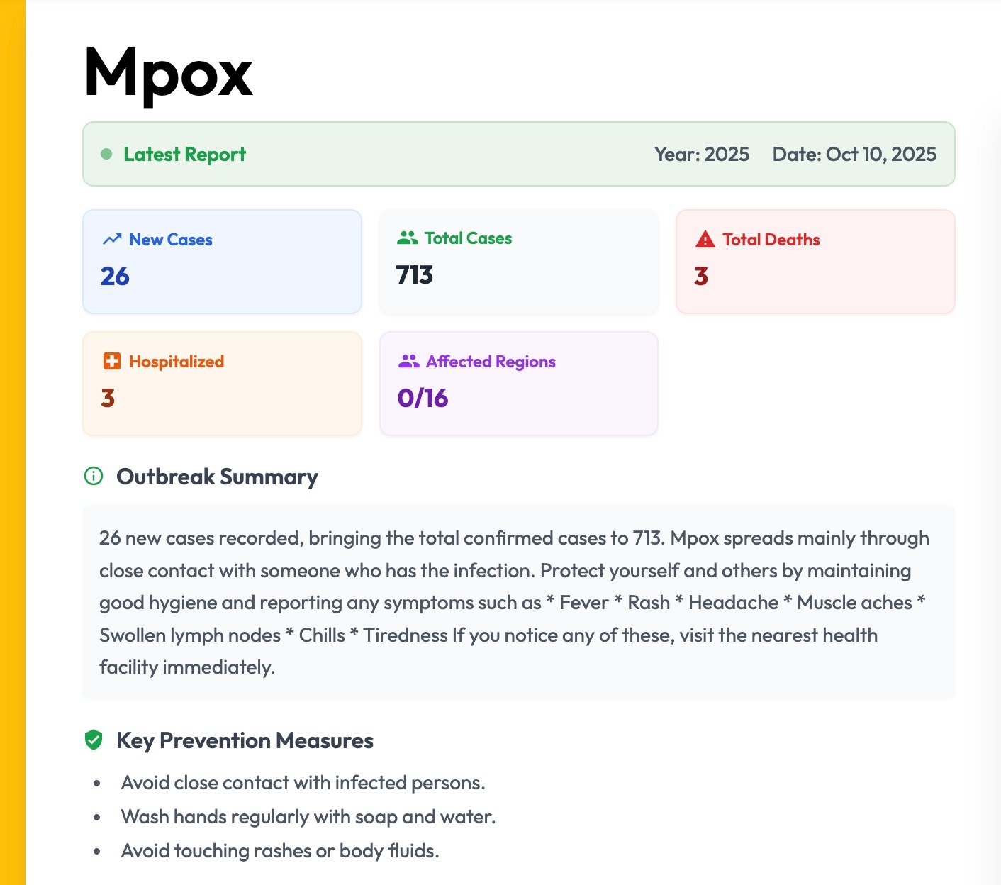 Ghana records 26 new Mpox cases, total infections hit 713 — GHS