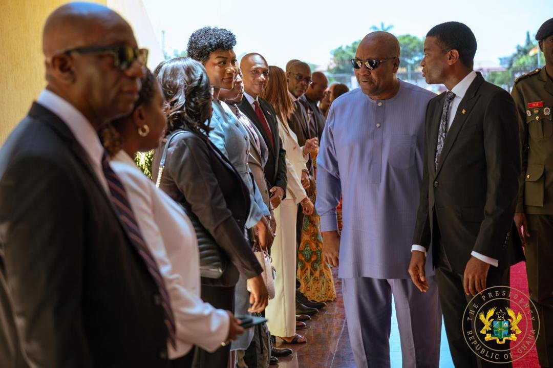 Photos: President Mahama holds bilateral talks with Grenada’s Prime Minister Thomas Mitchell