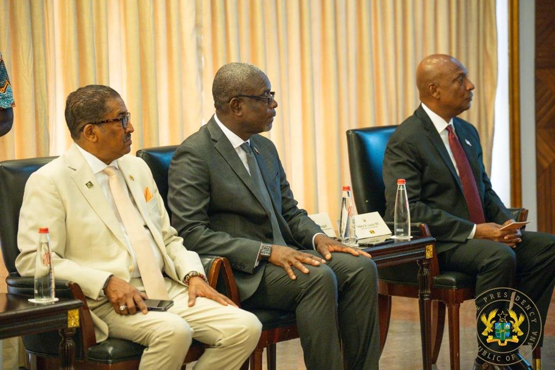 Photos: President Mahama holds bilateral talks with Grenada’s Prime Minister Thomas Mitchell
