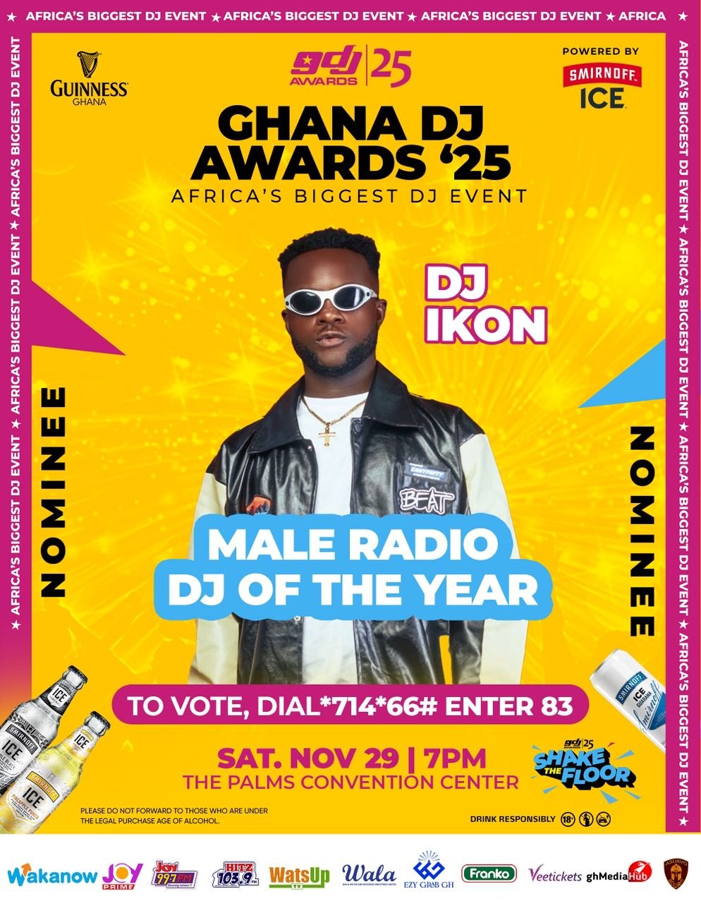 Hitz FM’s DJ Ikon grabs three nominations at Guinness Ghana DJ Awards