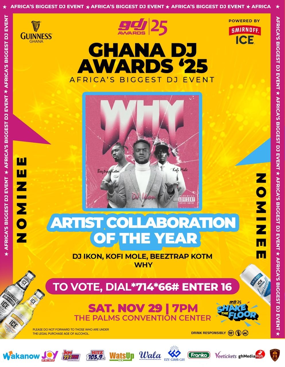 Hitz FM’s DJ Ikon grabs three nominations at Guinness Ghana DJ Awards