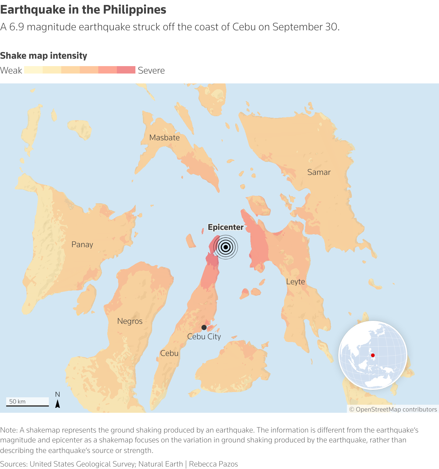 Philippines quake death toll rises to 69, official says