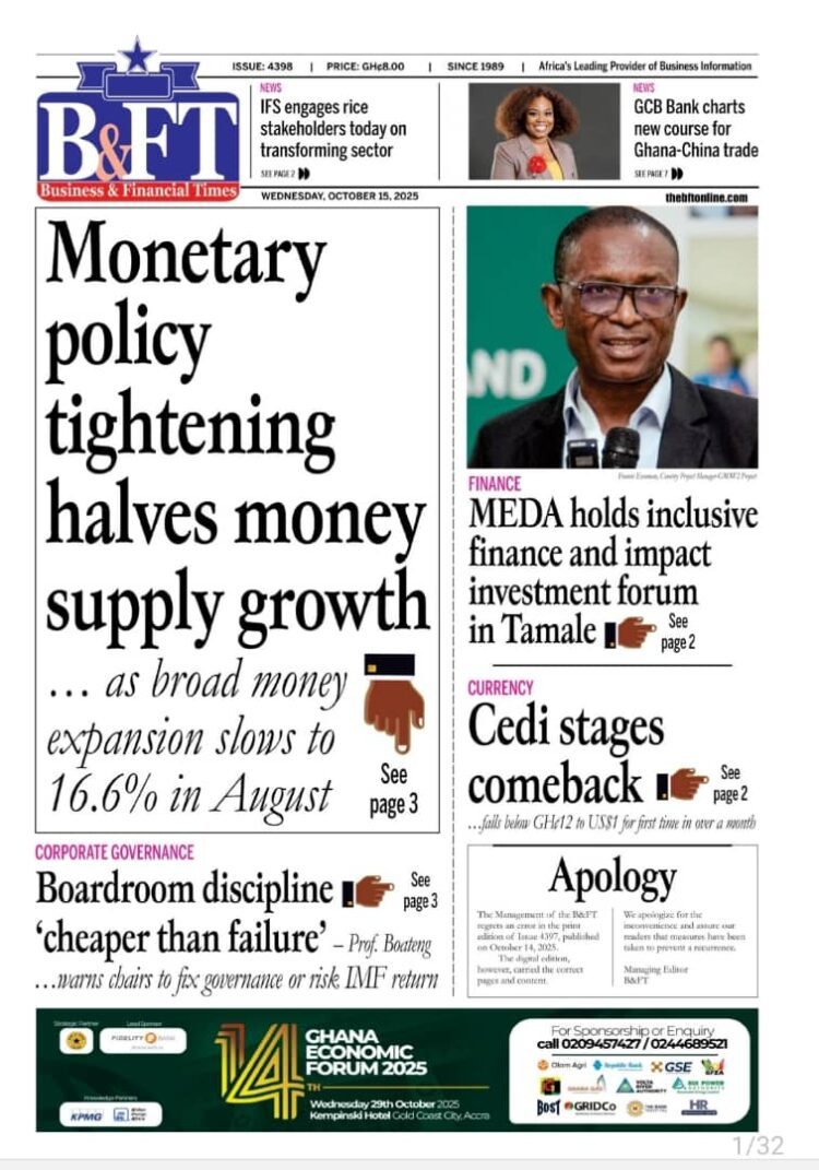 Today's front pages: Wednesday, October 15, 2025