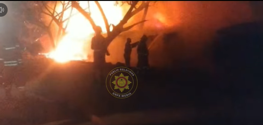 Fire contained at Dodowa Market Fire contained at Dodowa Market