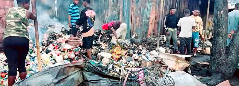 Fire contained at Dodowa Market Fire contained at Dodowa Market