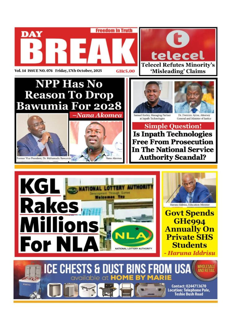 Today's Front pages: Friday, October 17, 2025