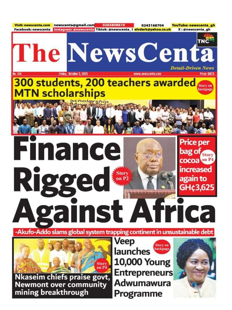 Today's Front pages: Friday, October 3, 2025