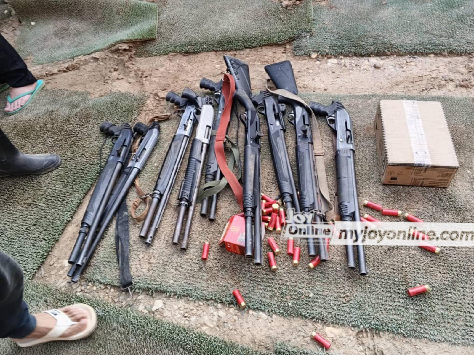 10 Chinese illegal miners arrested in Mankranso Abesua operation, cache of weapons seized