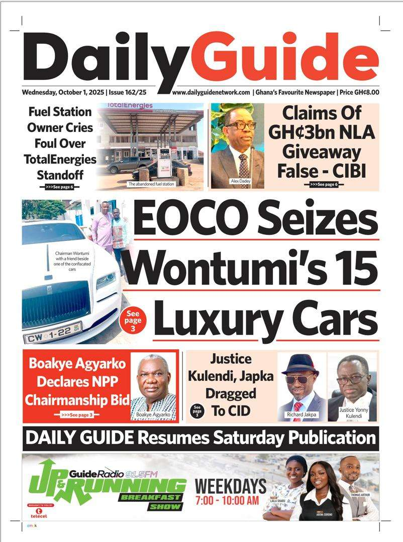 Today's front pages: Wednesday, October 1, 2025