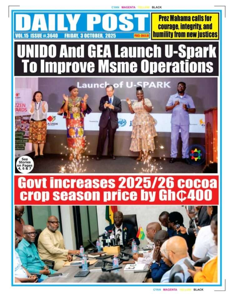 Today's Front pages: Friday, October 3, 2025