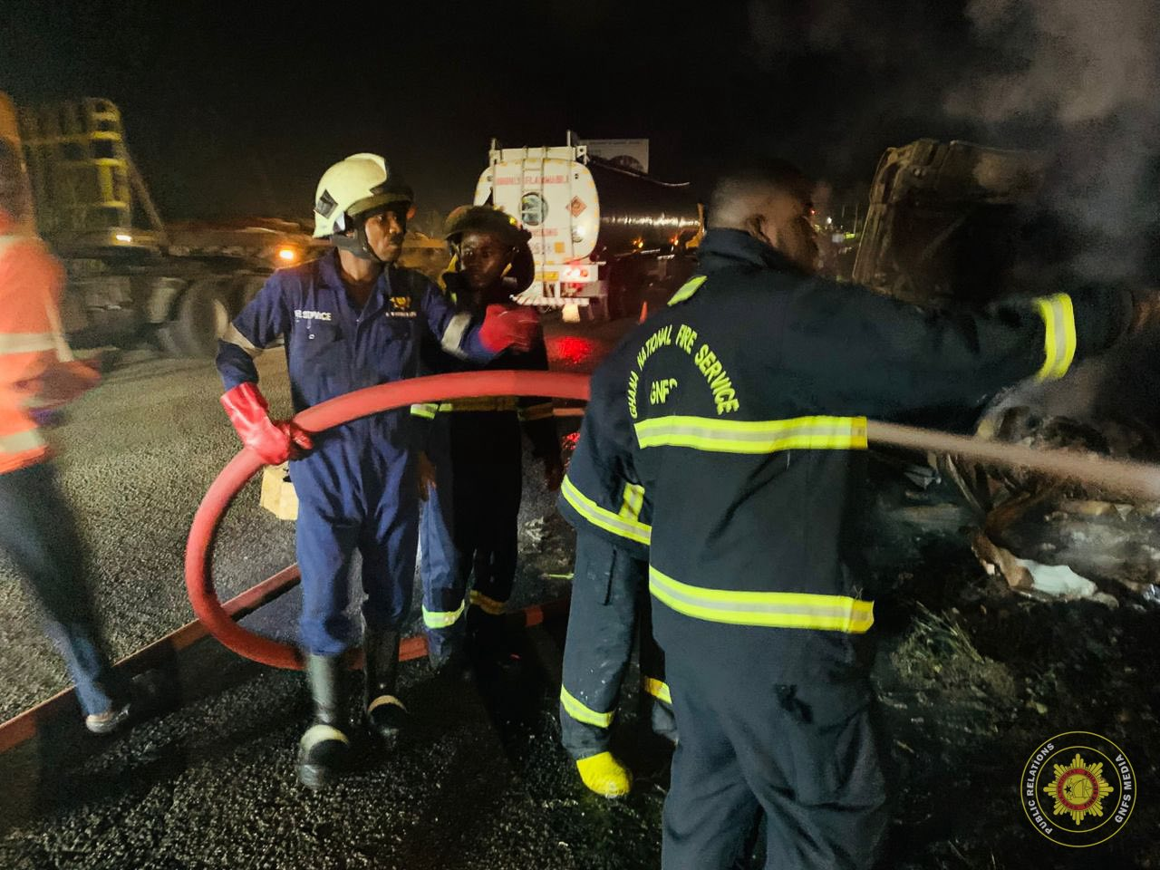 Truck loaded with Onga products catches fire at Nnadieso Township