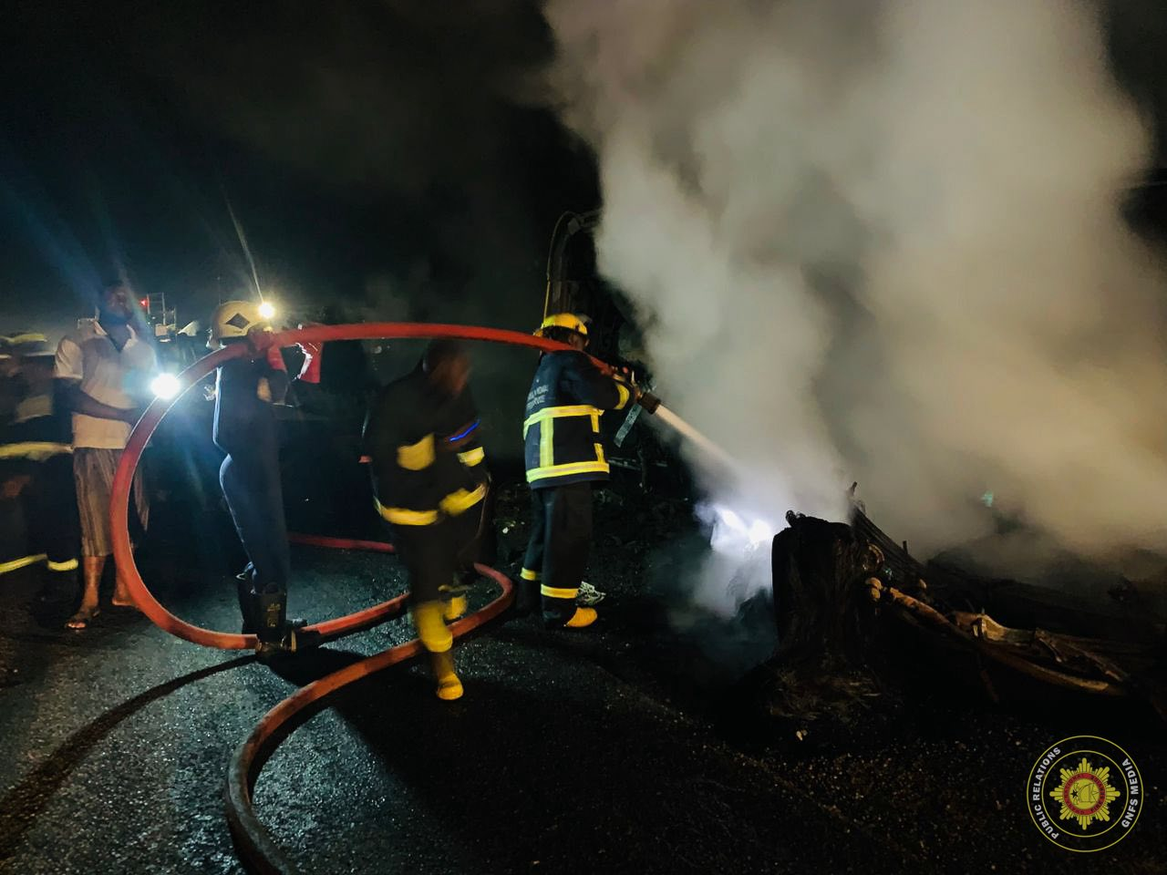 Truck loaded with Onga products catches fire at Nnadieso Township