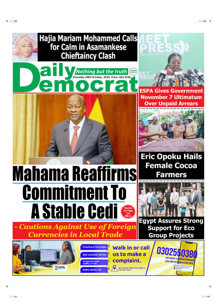 Today's Front pages: Thursday, October 30, 2025